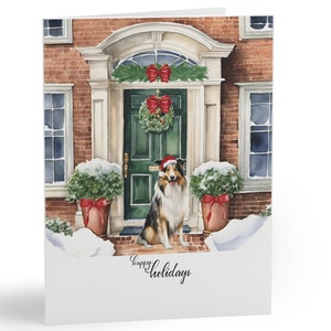 Collie Holiday Greeting cards (8, 16, and 24 pcs)