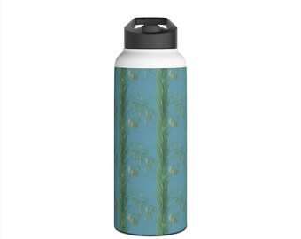 Tropische Design-Edelstahl-Wasserflasche, Standard-Deckel/Wasserflasche/Fitnessraum-Flasche/Trainingswasserflasche