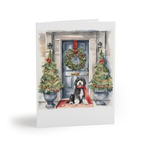 Portuguese Water Dog Holiday Greeting cards (8, 16, and 24 pcs)