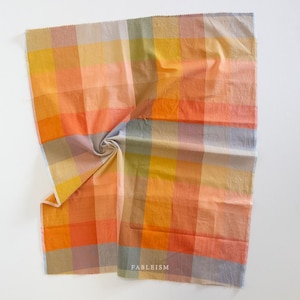 Wide Happy Checkers in RETRO - Lumiere | Fableism Supply Co - cotton, yarn-dyed wovens, plaid/check