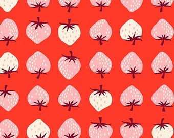 LOLLIPOP - Strawberry | Ruby Star Society - multicolor strawberries, large berry print