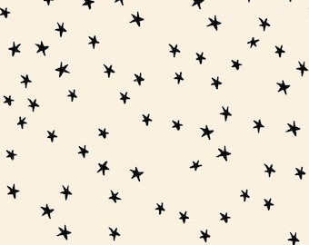 Starry in NATURAL - Ruby Star Society | Modern Blender Star Fabric, 100% Quilting Cotton, Fabric By the Yard