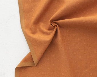 CIDER - Sprout Wovens | Fableism Supply Co - yarn-dyed woven fabric, cotton, orange/rust