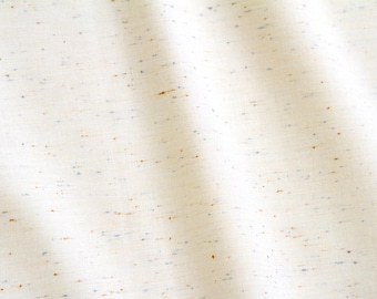 Speckled in CLOUD - Wildflower Wovens by Suzy Quilts | Art Gallery Fabrics - yarn-dyed woven cotton fabric, OEKO-TEX certified, cream/ivory