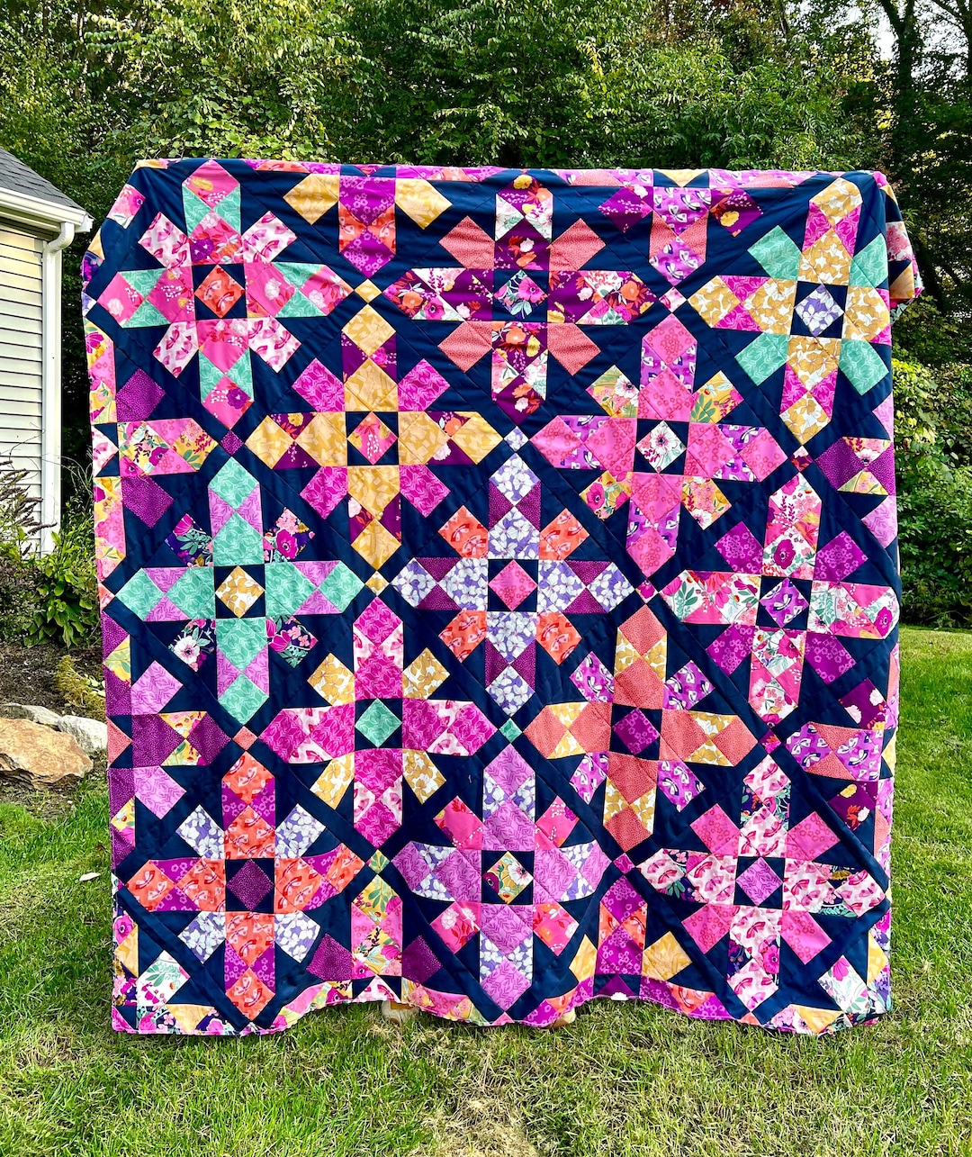 Easthampton Quilt Pattern PDF Digital Download | Baby Throw Bed Sizes ...