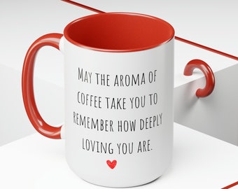 DEEPLY LOVED loved mug, valentines mug, gift for boyfriend, gift for husband, coffee mug, love mug, 15 oz mug, custom name, personalized mug