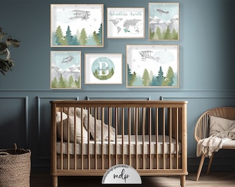 Airplane Wall Art Airplane Nursery Decor Printable Nursery Decor ...