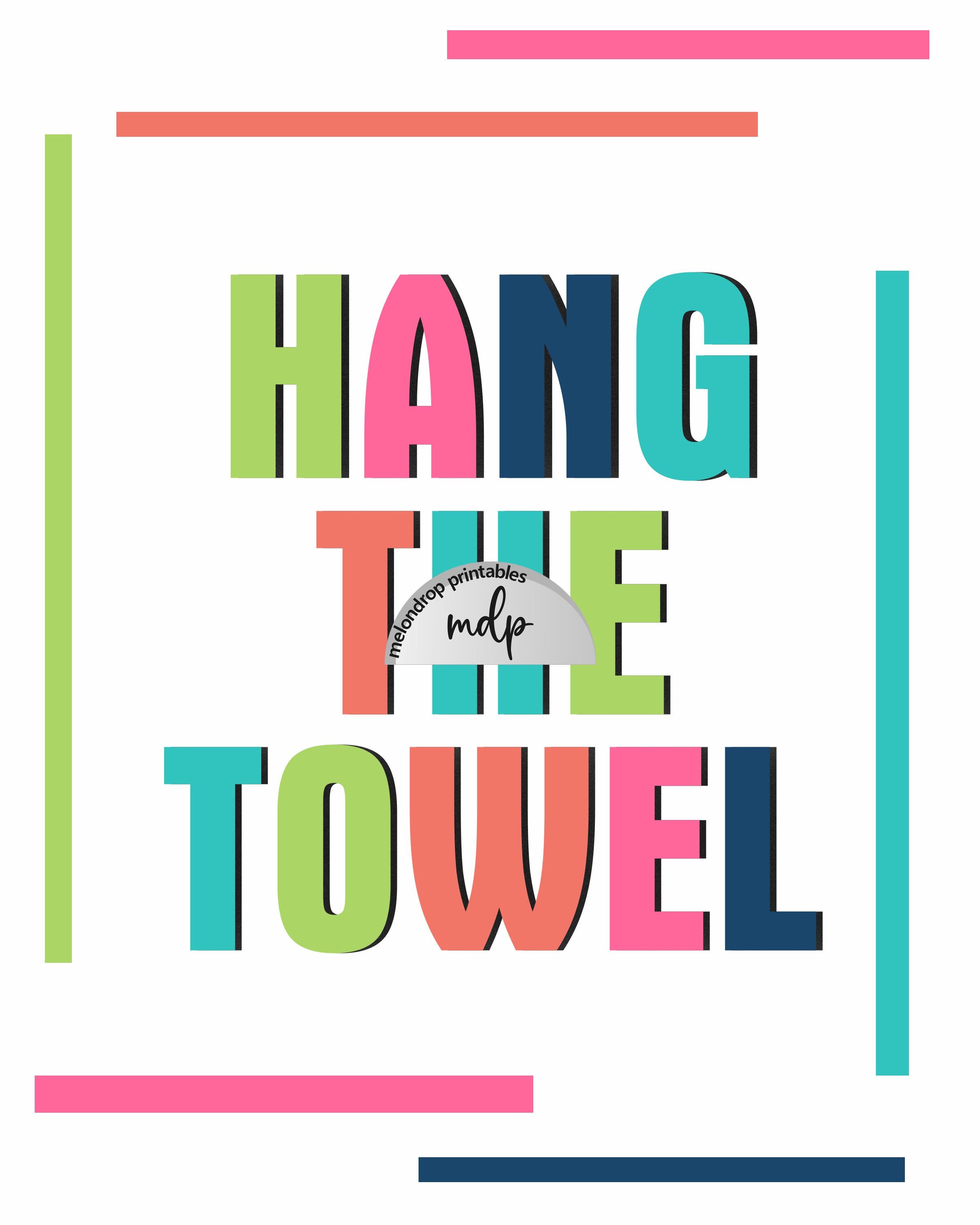Girls Bathroom Printable Signs Girl Bathroom Art Prints Fun Colorful ...