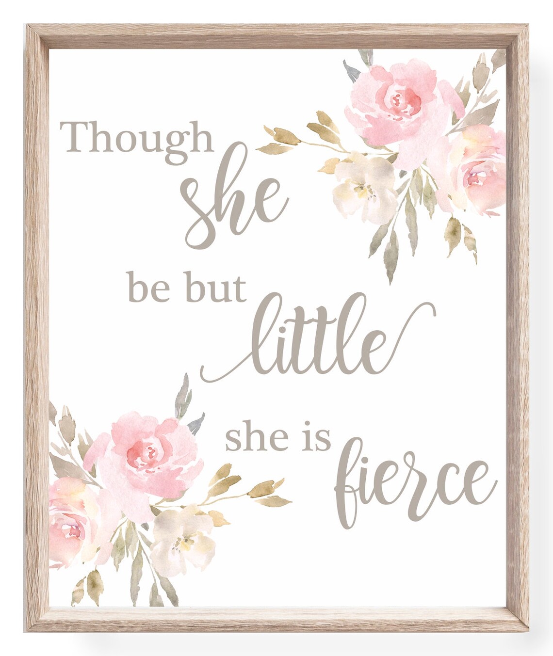 Baby Girl Woodland Nursery Decor Printable Pink Nursery Wall Art Deer ...