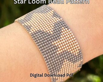 Patroon Star Loom-armband: miyuki-kralenweven (digitale download)