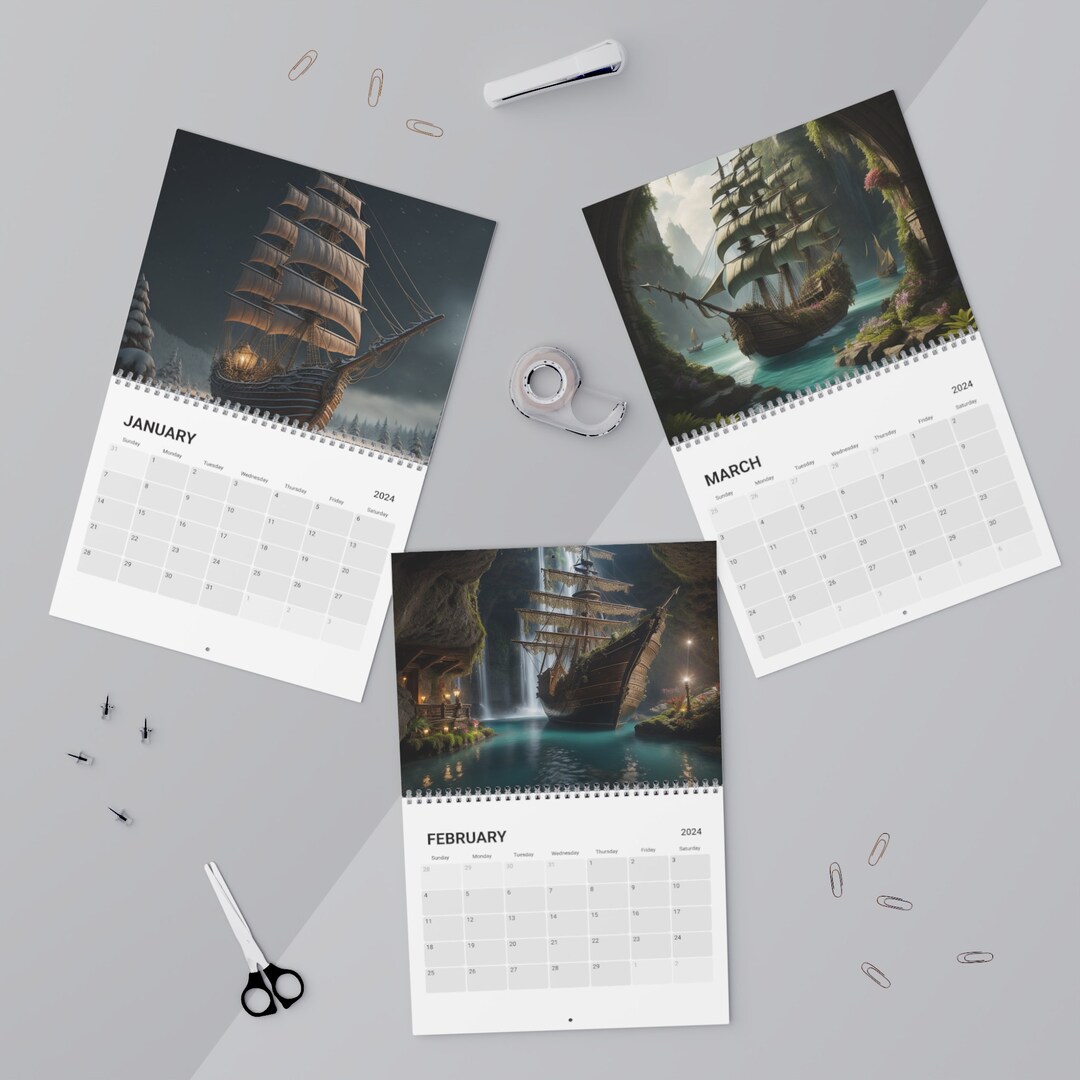 Pirate Calendar 2024 Etsy