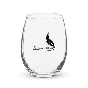 Romance Writer Stemless Wine Glass