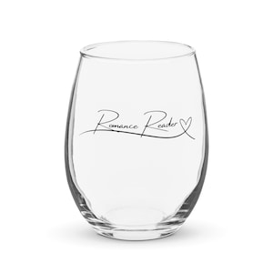 Romance Reader Stemless Wine Glass