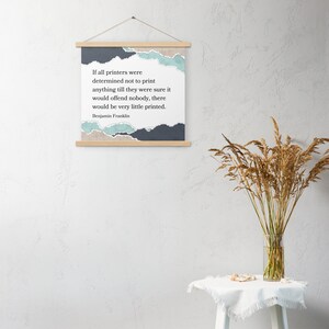 Little Printed Poster with Hangers
