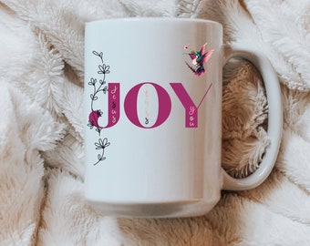 Christliche Tasse Geschenk für Sie | Geschenk für Oma | Freude Becher | Auf dem Glauben basierende Tasse | Tasse für Mama | Tasse für Sie | Tasse für Schwester