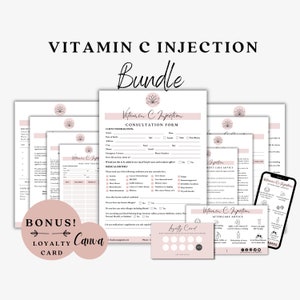 Formes de vitamine C, Formes injectables, Vitamine C injectable, Vitamine C de curcuma, Formes Med Spa, Soins de la peau à la vitamine C, Consentement esthéticienne, Soins post-opératoires