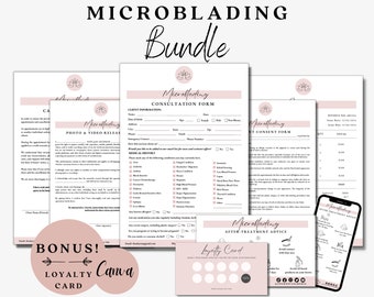 Microblading Forms, Esthetician Forms Bundle, Microblading Consent, Eyebrow Forms, Salon Intake Form, Brow Laminating, Brow Aftercare Card