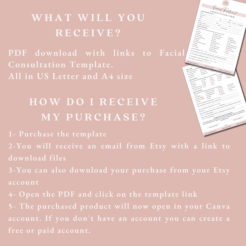 Facial Consultation Form, Facial Intake Form, Skincare Forms, Spa Forms, Esthetician Forms, Esthetician Intake Form, Esthetics Business image 6