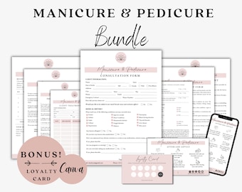 Nail Consent Form, Nail Consultation, Pedicure Forms, Nail Aftercare, Nail Tech Forms, Salon Spa Forms, Nail Tech Apron, Nail Artist Forms