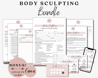 Body Sculpting Forms, Body Shaping Forms, Med Spa Intake Forms, Body Contouring Form, Body Shaping Consent, Consultation Forms Esthetics