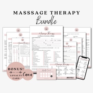 Massage Therapy Form, Massage Intake Form, Massage Aftercare, Massage SOAP Notes, Massage Consent Form, Massage Consultation, Spa Forms