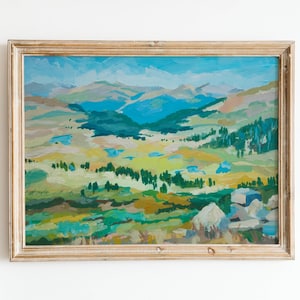 View from Mt Bierstadt Giclee Art Print, hiking inspired Colorado mountain wall decor