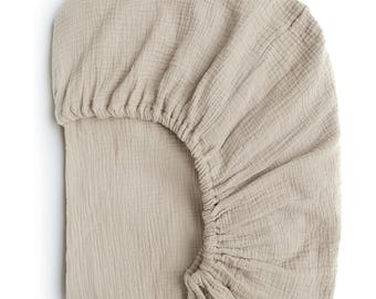 Muslin Crib Sheet Fitted Baby %100 Organic Cotton | Custom Sizes | Super Soft And Breathable Gauze