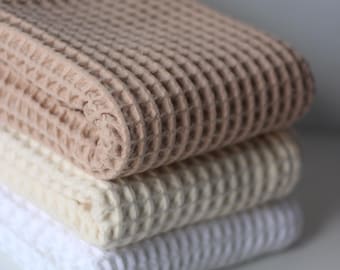Waffle Baby Blankets And Baby Towels %100 Organic Cotton - 32"x30"
