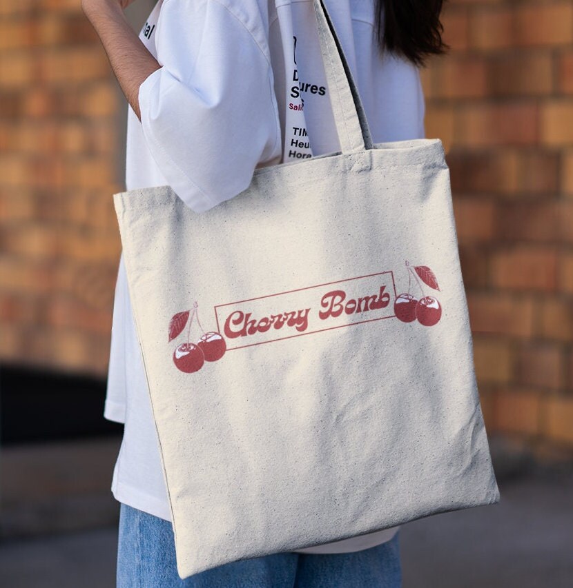Trunkaroo Cherry Pompom Tote main image 1