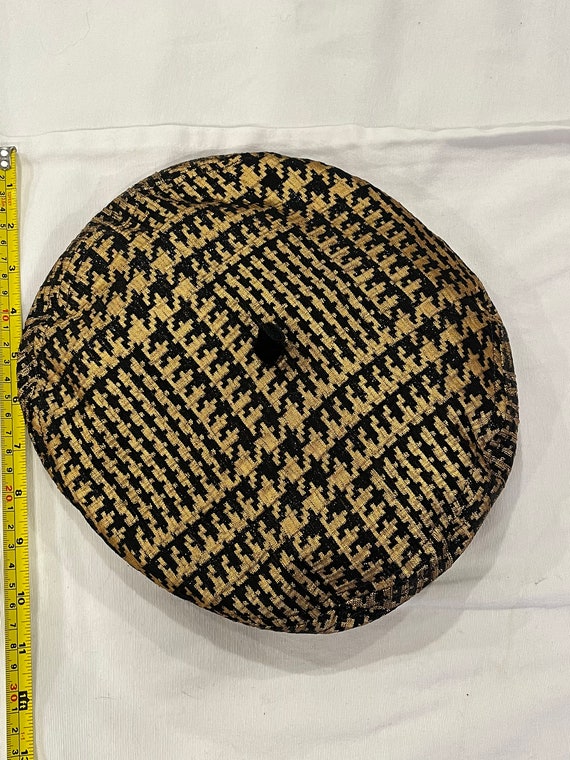 KOKIN hat houndstooth pattern, 1980 original, New… - image 1