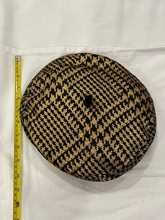 KOKIN hat houndstooth pattern, 1980 original, New… - image 4