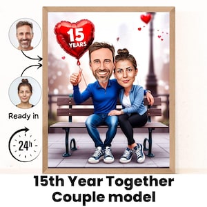 15-jarig jubileum, 15 jaar samen, cadeaus voor hem, cadeaus voor haar, huwelijkscadeaus, jubileumkaart, huwelijksverjaardag