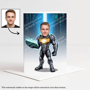 Regalo para desarrolladores de software: retrato personalizado a partir de tu foto / Regalo de TI imagen 5