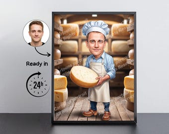 Regalo del casaro: caricatura personalizzata dalla tua foto / Casaro