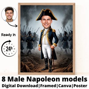 Custom Napoleon bonaparte Portrait from Photo, Renaissance Portrait, turn me royal, victorian portrait, napoleon bonaparte, make me royal