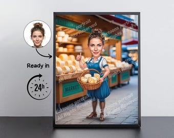 Regalo del casaro: caricatura personalizzata dalla tua foto / Casaro