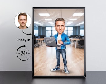 ソフトウェア開発者向けギフト – 写真からカスタム似顔絵を作成 / ITギフト