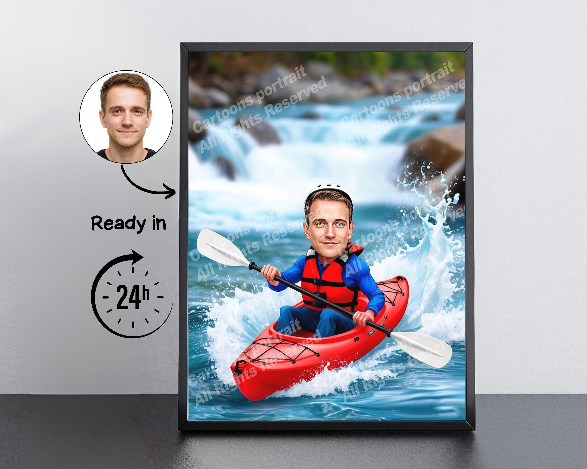 Kayak Caricature - Etsy