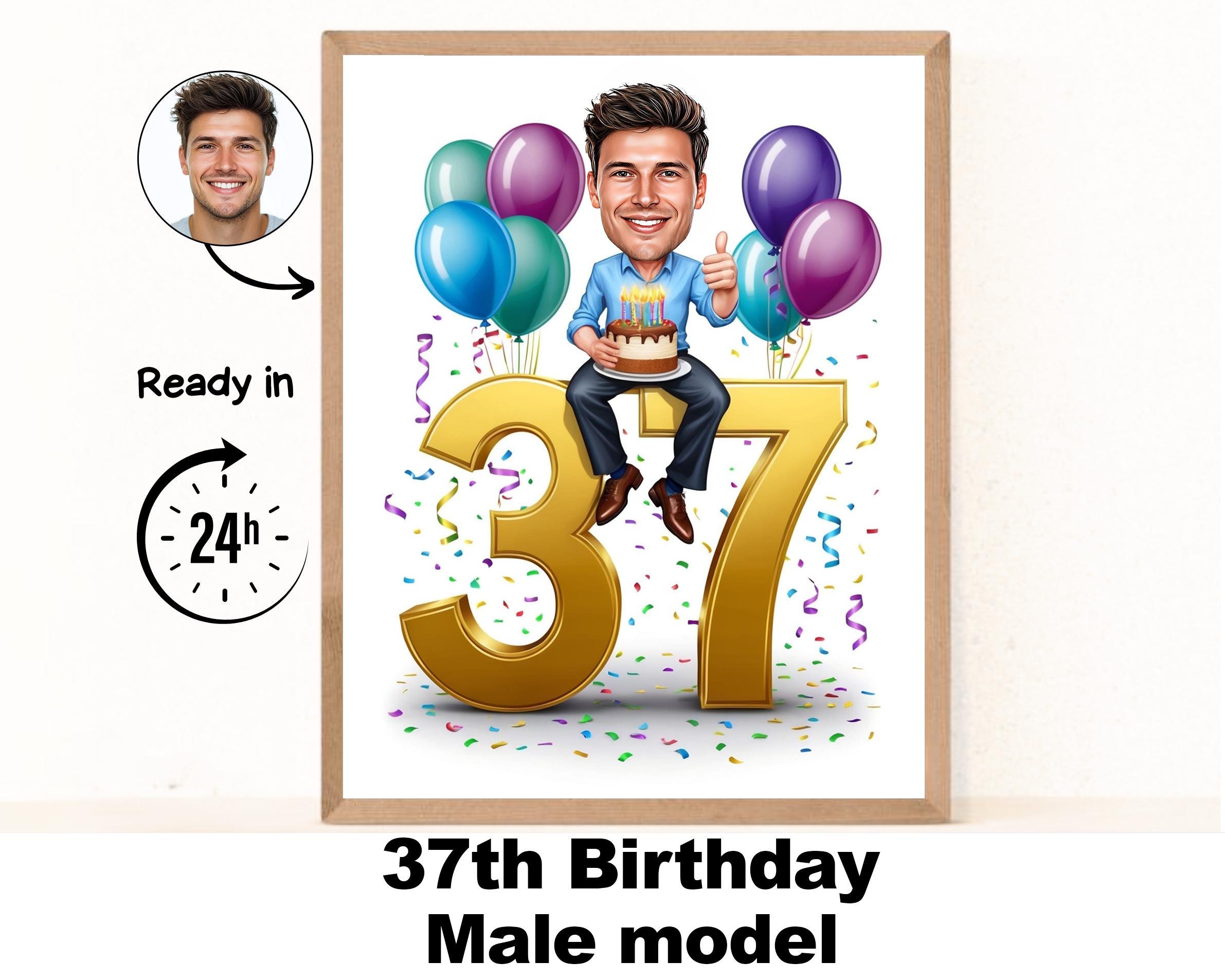 37th Birthday Shirt For Men & Women | Classic 1988 Retro Design, Customizable Year & Color, Soft Cotton Blend