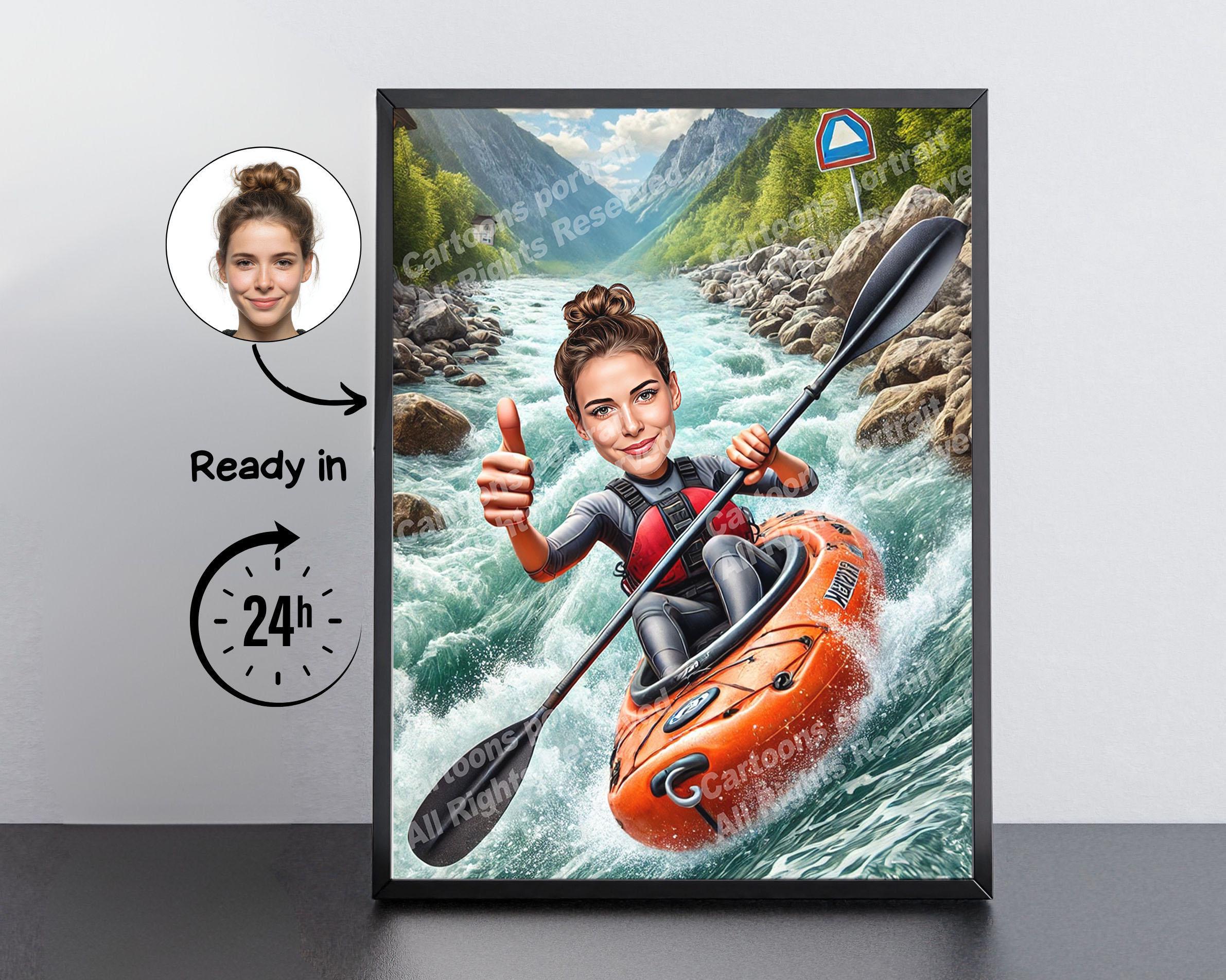 Kayak Caricature - Etsy