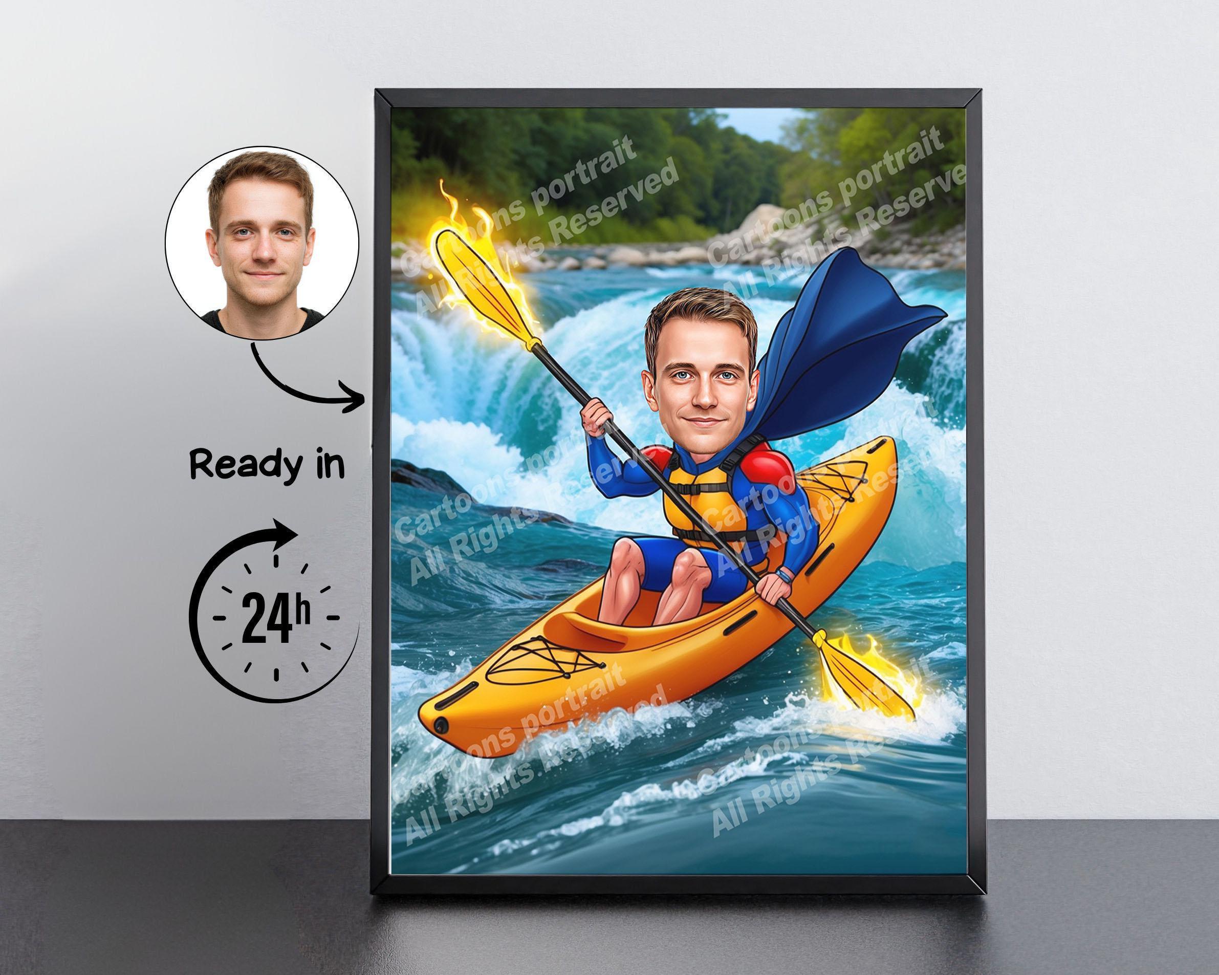 Kayak Caricature - Etsy