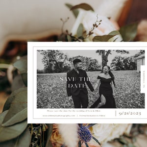 Modern. Minimalistic save the date wedding, 100% customizable, DIGITAL DOWNLOAD