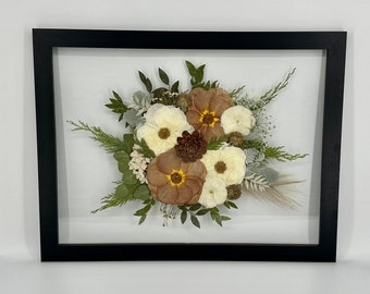 Wedding Bouquet Preservation, Pressed Flower, Custom Frame, Bridal Bouquet Preservation, Wedding gift, Framed flowers