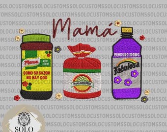 5x7 MAMA, Como Su Sazon No Hay Dos | 5x7 Embroidery PES File | Digital File