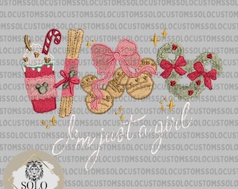5x7 I'm just a girl Christmas Edition | PES 5x7 Embroidery File | Digital File