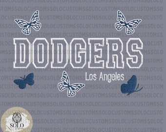5x7 hoop size | Digital Embroidery File | LA Dodgers PES Embroidery file
