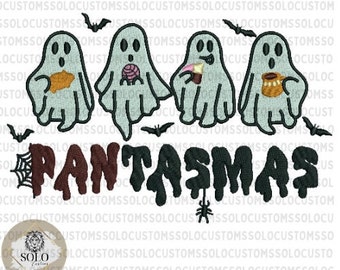 5x7 hoop Pantasmas PES Embroidery File