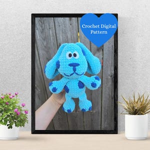 CROCHET PUPPY PATTERN | Blues Clues Plushie Pattern | Digital Pattern | Pdf Pattern | English