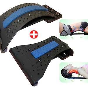 HHNB-B - Back Stretcher (2 in 1) Neck Stretcher for Cervical Pain Relief,Lumbar Stretcher for Back Pain Relief