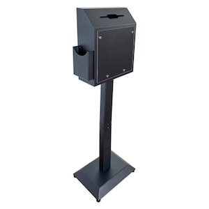 D6B-B - OPENBOX Suggestion Box with Stand,Floor Standing Offering Box,Combination Lock Ballot Box for Voting,Donation,Church,School,Hospital
